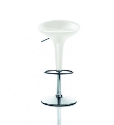 MAGIS - Tabouret de bar Bombo, r&eacute;glable en hauteur, blanc