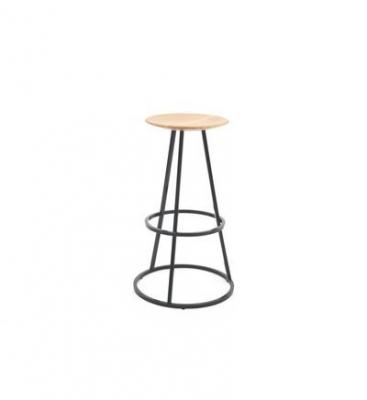 Harto Tabouret de bar Grand Gustave - gris ardoise - Hauteur 65 cm