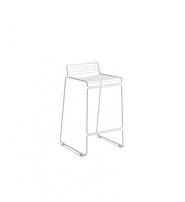 HAY Tabouret de bar Hee - Hauteur d'assise 65 cm - blanc