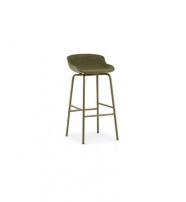 Tabouret de bar Hyg, rembourrage frontal de 75 cm - olive