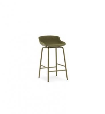 Normann Copenhagen Tabouret Hyg 65cm rembourr&eacute; &agrave; l'avant - olive