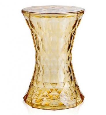 Kartell - Stone Table d'appoint et tabouret, jaune