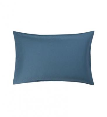 DESFORGES Taie d'oreiller en satin de coton lav&eacute; jaune, Palerme