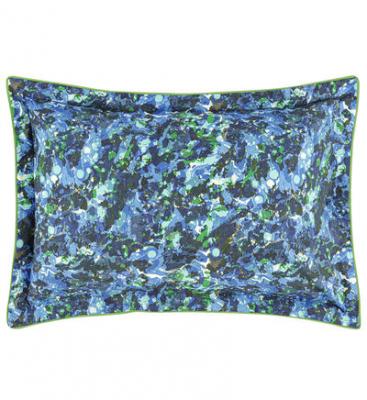 DESIGNERS GUILD Taie d'oreiller imprim&eacute;e en percale de coton, Delahaye