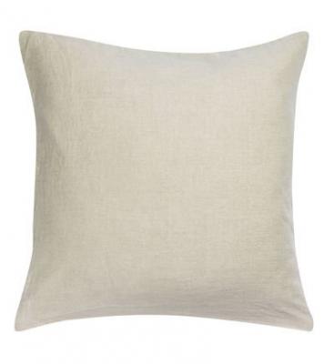 DECLIKDECO Taie d'oreiller Stonewashed en lin naturel 65 x 65