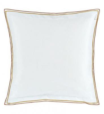 DESIGNERS GUILD Taie d'oreiller en percale de coton Marron et Ocre 65x65 cm