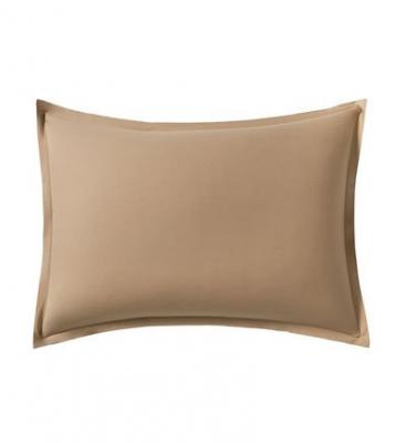 ESSIX Taie d'oreiller en percale de coton Royal line Dune 50x70cm - Petit Volant 2 cm 