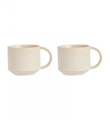 OYOY LIVING DESIGN OYOY LIVING - 2 pcs Yuka Cup - Offwhite (L300601)
