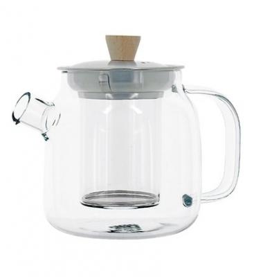 OGO LIVING Th&eacute;i&egrave;re En Verre Et Couvercle En Inox  - 68cl