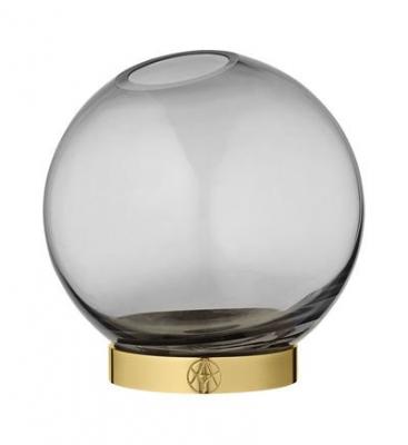 AYTM  - Globe Vase moyen, &Oslash; 17 x H 17 cm, noir / or
