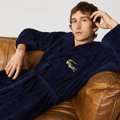 LACOSTE HOME Peignoir de bain en coton 400 g/m&sup2;, L Ren&eacute; 