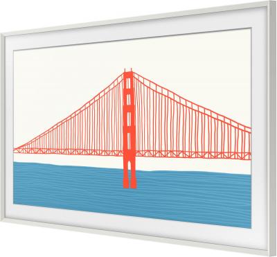 SAMSUNG Cadre The Frame  55'' 2021 Blanc Chanfrein 