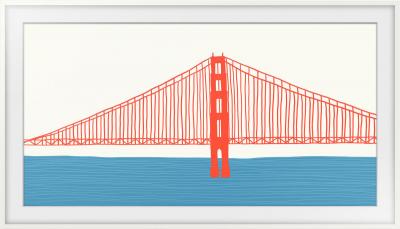 SAMSUNG Cadre The Frame  75'' 2021 Blanc Basique 