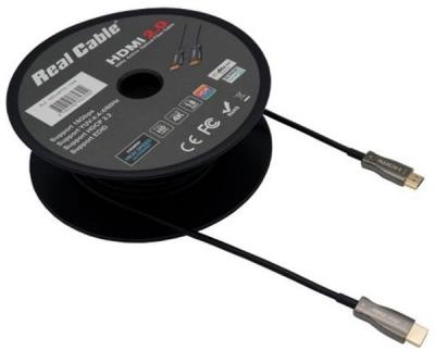 REAL CABLE HD-OPTIC - Cble HDMI2.0 sur fibre optique 