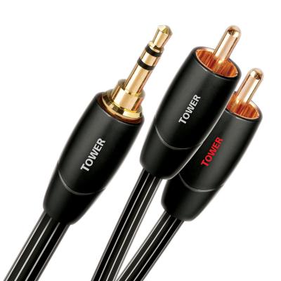 AUDIOQUEST Connectique Audio / Vid&eacute;o  CABLE JACK TOWER 3,5M -2 RCA 1 M