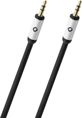 OEHLBACH C&acirc;ble audio 60017 [1x Jack m&acirc;le 3.5 mm - 1x Jack m&acirc;le 3.5 mm] 5.00 m noir contacts dor&eacute;s