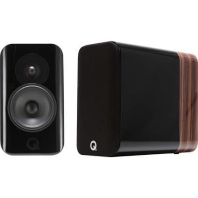 Q ACOUSTICS Concept 300 Noir et Noyer - Enceintes Biblioth&egrave;ques (la paire)