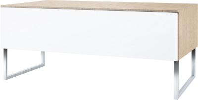 NORSTONE  Khalm 140 Ch&ecirc;ne et Blanc Meuble TV