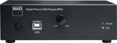 NAD   PP4 Noir - Pr&eacute;amplificateur Phono avec USB