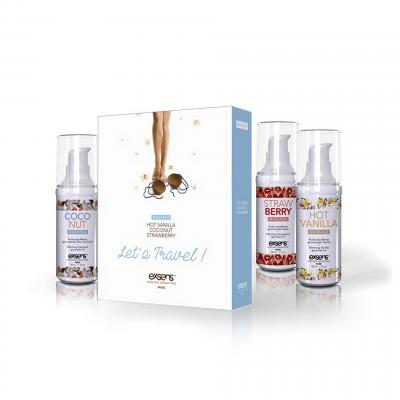 EXSENS Coffret Huiles de Massage Gourmandes Let's Travel