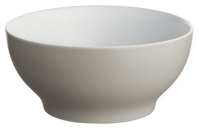 ALESSI  Dc03/54 Lg Tonale Petit Bol en C&eacute;ramique Stoneware, Light Grey, Set de 4 Pi&egrave;ces