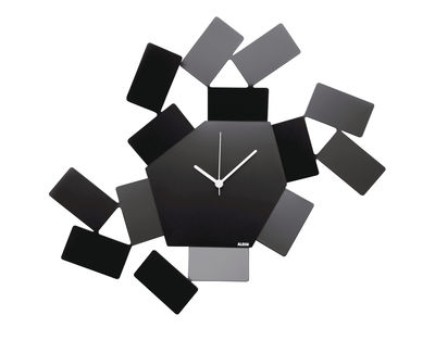 Alessi - Horloge murale La Stanza dello scirocco, noir