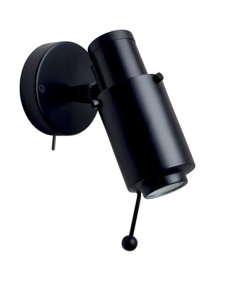 DCW EDITIONS Biny Spot LED avec Interrupteur&Tige Noir/Noir - DCW