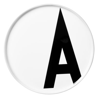 DESIGN LETTERS  - AJ Assiette en porcelaine A