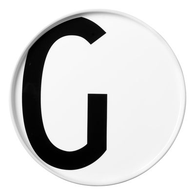 DESIGN LETTERS  - AJ Assiette en porcelaine G