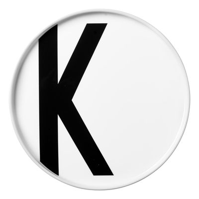 DESIGN LETTERS  - AJ Assiette en porcelaine K