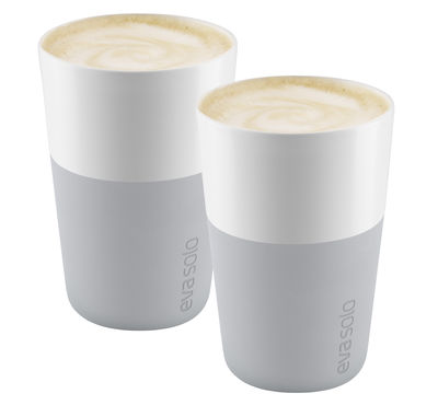 EVA SOLO  - Caff&eacute; Mug &agrave; latte (set de 2), gris marbre