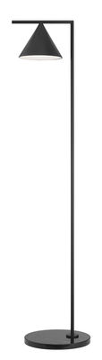 FLOS Lampadaire Captain Flint Indoor m&eacute;tal pierre noir LED / H 154 cm - Orientable - Base marbre - 