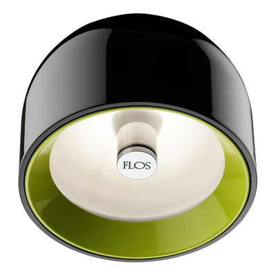 FLOS Applique Wan m&eacute;tal noir / Plafonnier - 