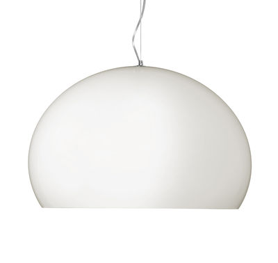KARTELL  - Petit luminaire suspendu FL/Y, blanc / int&eacute;rieur anthracite