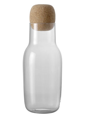 MUUTO Carafe & verre - Carafe CORKY Diam 10cm x H 20cm Verre et li&egrave;ge