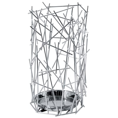 ALESSI Petit rangement - Porte-parapluie BLOW UP Chrome