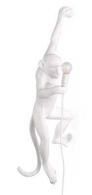 SELETTI  Applique d&eacute;co LED Monkey Lamp, gauche, blanche