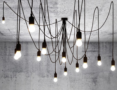SELETTI Maman Suspension 14 Lumi&egrave;res Avec Ampoules Givr&eacute;es 4m &Oslash;modulable