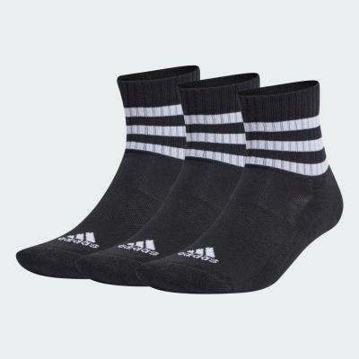 ADIDAS Chaussettes basses molletonn&eacute;es 3 bandes Sportswear (3 paires)