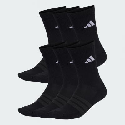 ADIDAS Chaussettes  classiques Cushioned noir blanc (6 paires) - XS