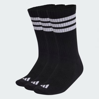 ADIDAS Chaussettes  CHAUSSETTES 3S ESS C CRW 3P - BLACK/WHITE/WHITE - S