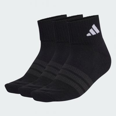 ADIDAS Chaussettes  Cushioned Sportswear noir pur blanc (3 paires) - XL