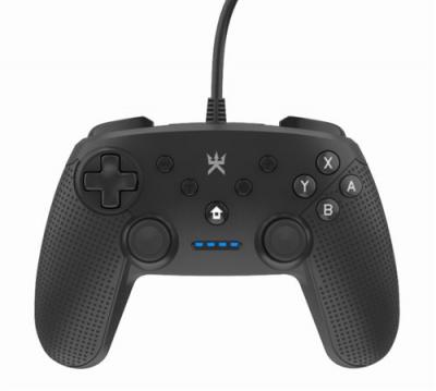 Manette filaire Alpha Omega Players Noir pour Nintendo Switch PC et Android 