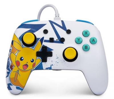  Manette filaire pour Nintendo Switch Pok&eacute;mon Pikachu High Voltage