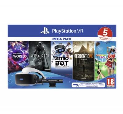 SONY COMPUTER ENTERTAINMENT Psvr Mk4 Megapack 2 - 5 Jeux (Vr Worlds+Skyrim+Everybody's Golf+Astrobot+Resident Evil 7) (Ps4)