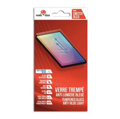 TRADE INVADERS Verre Tremp&eacute; pour Nintendo Switch OLED anti-reflet lumi&egrave;re bleue