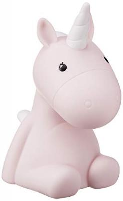 KONTIKI  Veilleuse Licorne LED Rose 17 cm