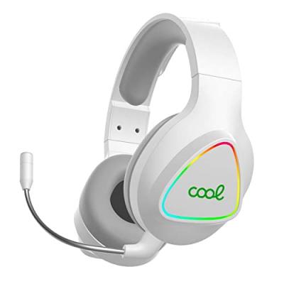 COOL  Leopard Casque de jeu sans fil 7.1 PC/PS4/PS5/Xbox Blanc