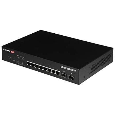 EDIMAX  pro gs-5208plg v2 switch 10xgb poe+ (2xsfp) GS-5208PLG V2