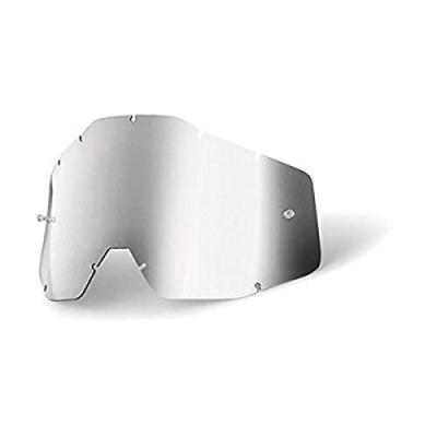 100% Ecran masque cross  argent miroir/fum&eacute;